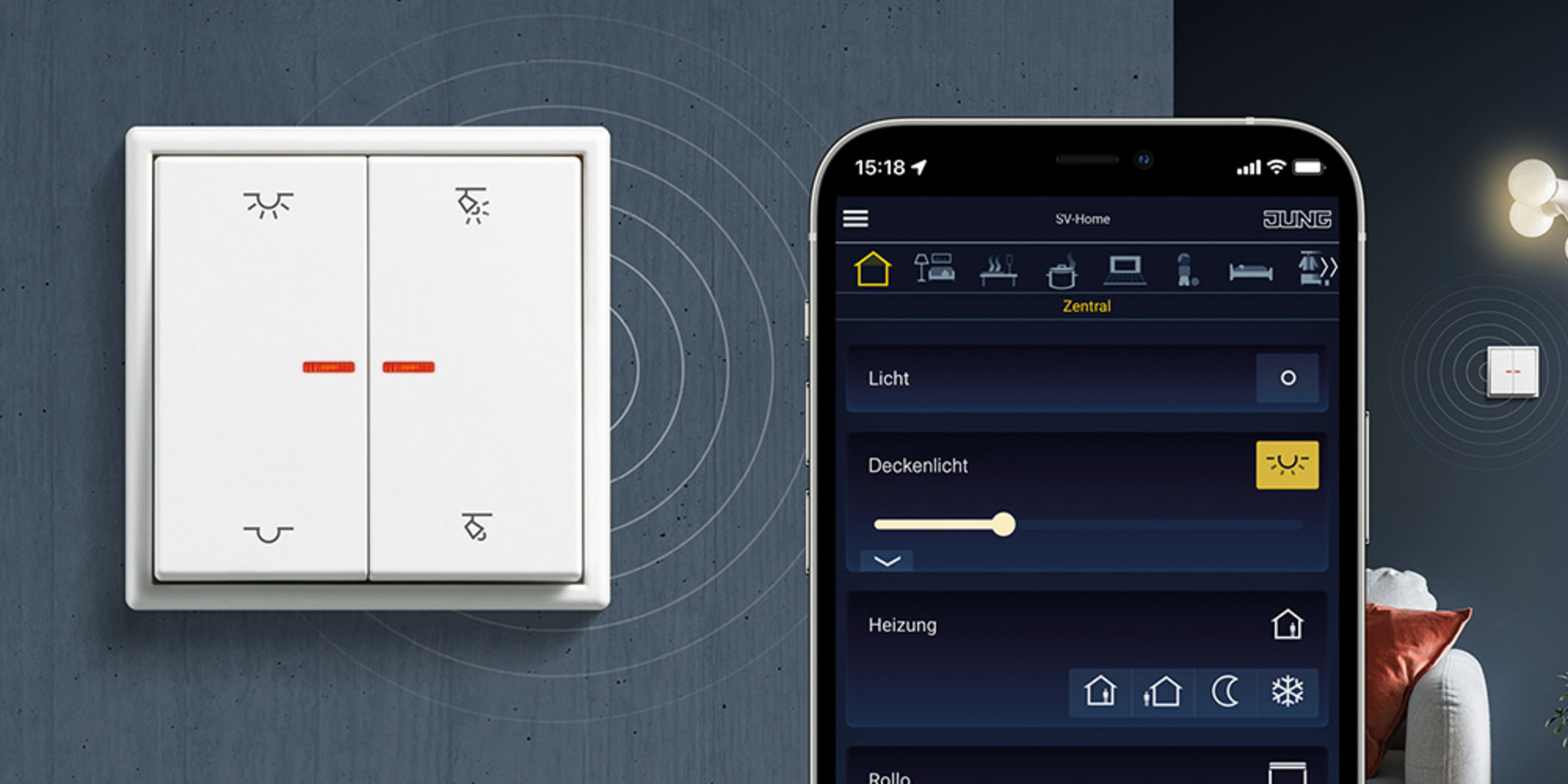 KNX RF Taster bei Odenwald Elektro in Wald-Michelbach